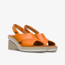 Camper Kyra Wedge Sandals Orange - Womens Singapore WBNJIP-008